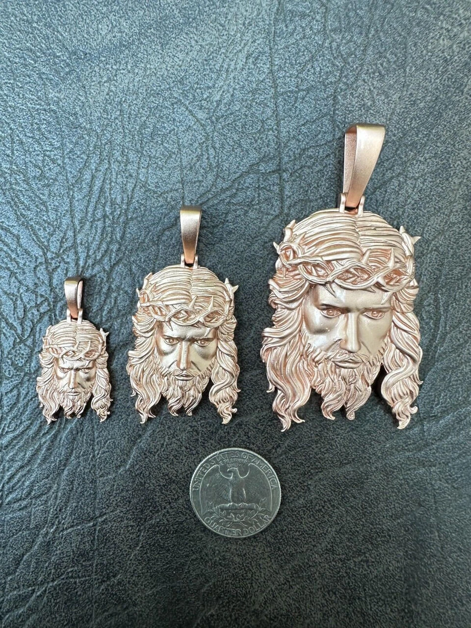 HEAVY SOLID Real 14k Rose Gold 925 Sterling Silver Jesus Piece Pendant Necklace 15 HEAVY SOLID Real 14k Rose Gold 925 Sterling Silver Jesus Piece Pendant Necklace - Image 13