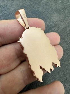 HEAVY SOLID Real 14k Rose Gold 925 Sterling Silver Jesus Piece Pendant Necklace 26 HEAVY SOLID Real 14k Rose Gold 925 Sterling Silver Jesus Piece Pendant Necklace -Harlem Bling Shop harlembling heavy solid real 14k rose gold 925 sterling silver jesus piece pendant necklace 19261.1689117739