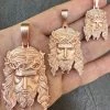 HEAVY SOLID Real 14k Rose Gold 925 Sterling Silver Jesus Piece Pendant Necklace 1 HEAVY SOLID Real 14k Rose Gold 925 Sterling Silver Jesus Piece Pendant Necklace -Harlem Bling Shop harlembling heavy solid real 14k rose gold 925 sterling silver jesus piece pendant necklace 38747.1689117765