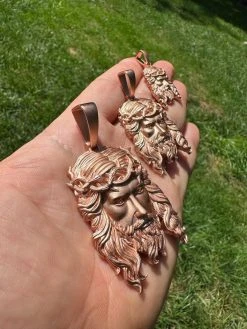 HEAVY SOLID Real 14k Rose Gold 925 Sterling Silver Jesus Piece Pendant Necklace 23 HEAVY SOLID Real 14k Rose Gold 925 Sterling Silver Jesus Piece Pendant Necklace -Harlem Bling Shop harlembling heavy solid real 14k rose gold 925 sterling silver jesus piece pendant necklace 74405.1689117776