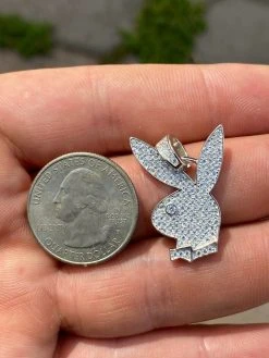 Hip Hop Playboy Bunny Pendant - Iced Diamond Real 925 Silver Gold Rose Necklace 24 Hip Hop Playboy Bunny Pendant - Iced Diamond Real 925 Silver Gold Rose Necklace -Harlem Bling Shop harlembling hip hop playboy bunny pendant iced diamond real 925 silver gold rose necklace 18194.1664383889