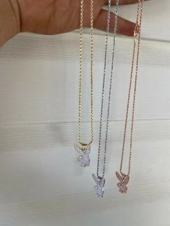 Hip Hop Playboy Bunny Pendant - Iced Diamond Real 925 Silver Gold Rose Necklace 23 Hip Hop Playboy Bunny Pendant - Iced Diamond Real 925 Silver Gold Rose Necklace -Harlem Bling Shop harlembling hip hop playboy bunny pendant iced diamond real 925 silver gold rose necklace 50719.1664381314