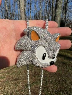HUGE 3" 35.5ct MOISSANITE 925 Silver Sonic The Hedgehog Iced Pendant Necklace 39 HUGE 3" 35.5ct MOISSANITE 925 Silver Sonic The Hedgehog Iced Pendant Necklace -Harlem Bling Shop harlembling huge 3 35.5ct moissanite 925 silver sonic the hedgehog iced pendant necklace 37090.1675360581