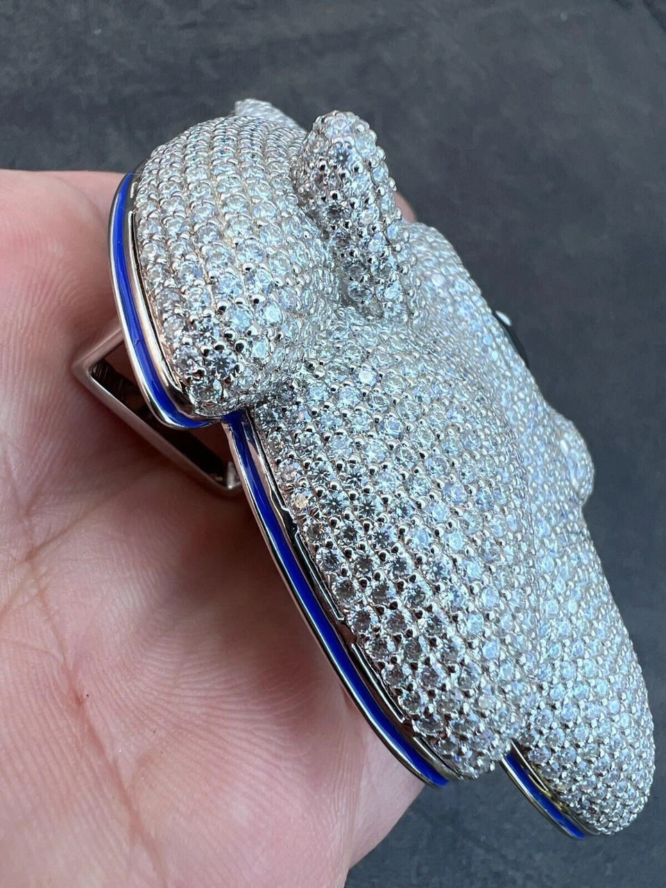 HUGE 3" 35.5ct MOISSANITE 925 Silver Sonic The Hedgehog Iced Pendant Necklace 21 HUGE 3" 35.5ct MOISSANITE 925 Silver Sonic The Hedgehog Iced Pendant Necklace - Image 19