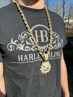 Huge 3.5" Iced Hip Hop 14K Gold Vermeil 925 Angry Pitbull Dog Pendant Necklace 25 Huge 3.5" Iced Hip Hop 14K Gold Vermeil 925 Angry Pitbull Dog Pendant Necklace -Harlem Bling Shop harlembling huge 3.5 iced hip hop 14k gold vermeil 925 angry pitbull dog pendant necklace 03710.1664355476