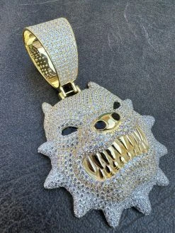 Huge 3.5" Iced Hip Hop 14K Gold Vermeil 925 Angry Pitbull Dog Pendant Necklace 19 Huge 3.5" Iced Hip Hop 14K Gold Vermeil 925 Angry Pitbull Dog Pendant Necklace -Harlem Bling Shop harlembling huge 3.5 iced hip hop 14k gold vermeil 925 angry pitbull dog pendant necklace 32228.1664361984