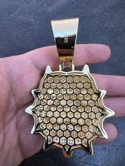 Huge 3.5" Iced Hip Hop 14K Gold Vermeil 925 Angry Pitbull Dog Pendant Necklace 21 Huge 3.5" Iced Hip Hop 14K Gold Vermeil 925 Angry Pitbull Dog Pendant Necklace -Harlem Bling Shop harlembling huge 3.5 iced hip hop 14k gold vermeil 925 angry pitbull dog pendant necklace 87194.1664358246