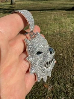 Huge 3.5" Iced Hip Hop 925 Silver Angry Pitbull Dog Animal Pendant Necklace Mens 18 Huge 3.5" Iced Hip Hop 925 Silver Angry Pitbull Dog Animal Pendant Necklace Mens -Harlem Bling Shop harlembling huge 3.5 iced hip hop 925 silver angry pitbull dog animal pendant necklace mens 83163.1664356912