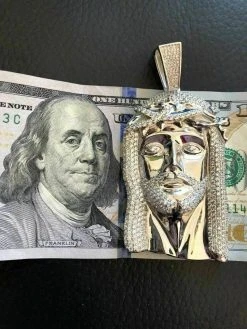 HUGE Hip Hop Mens Jesus Head Diamond Piece Pendant Real SOLID 925 Silver ICED -Harlem Bling Shop harlembling huge hip hop mens jesus head diamond piece pendant real solid 925 silver iced 07620.1664372530