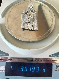 HUGE Hip Hop Mens Jesus Head Diamond Piece Pendant Real SOLID 925 Silver ICED -Harlem Bling Shop harlembling huge hip hop mens jesus head diamond piece pendant real solid 925 silver iced 73957.1664395158