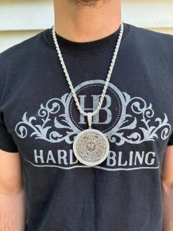HUGE Moissanite Aztec Calendar Mayan Sun God Iced 925 Silver Pendant Necklace -Harlem Bling Shop harlembling huge moissanite aztec calendar mayan sun god iced 925 silver pendant necklace 26934.1686780389