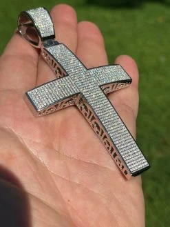 Iced 7ct Moissanite Huge 4" Real 925 Cross Pendant Men's Hip Hop Diamond Test ✅ 32 Iced 7ct Moissanite Huge 4" Real 925 Cross Pendant Men's Hip Hop Diamond Test ✅ -Harlem Bling Shop harlembling iced 7ct moissanite huge 4 real 925 cross pendant mens hip hop diamond test 13062.1664384351