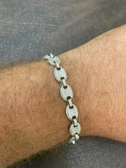 Iced Gucci Link Bracelet Solid 925 Silver Out Moissanite Pass Diamond Tester 25 Iced Gucci Link Bracelet Solid 925 Silver Out Moissanite Pass Diamond Tester -Harlem Bling Shop harlembling iced gucci link bracelet solid 925 silver out moissanite pass diamond tester 04175.1664374793