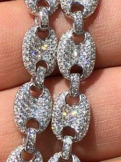 Iced Gucci Link Bracelet Solid 925 Silver Out Moissanite Pass Diamond Tester 18 Iced Gucci Link Bracelet Solid 925 Silver Out Moissanite Pass Diamond Tester -Harlem Bling Shop harlembling iced gucci link bracelet solid 925 silver out moissanite pass diamond tester 09264.1664397770