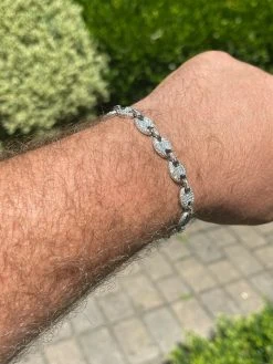 Iced Gucci Link Bracelet Solid 925 Silver Out Moissanite Pass Diamond Tester 16 Iced Gucci Link Bracelet Solid 925 Silver Out Moissanite Pass Diamond Tester -Harlem Bling Shop harlembling iced gucci link bracelet solid 925 silver out moissanite pass diamond tester 44782.1664394684