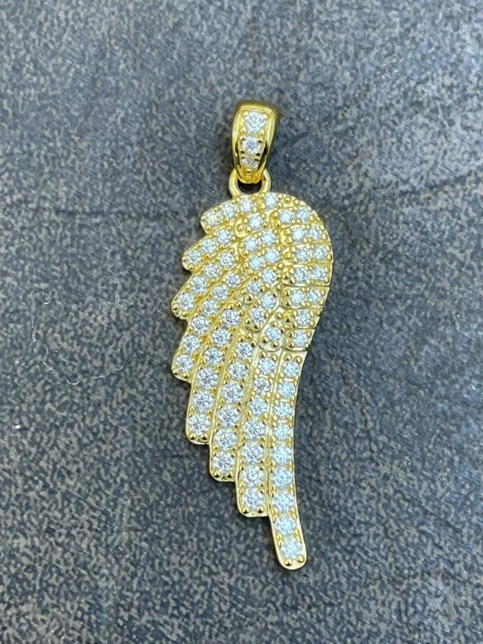 Iced Hip Hop Angel Wing Pendant 925 Silver / Gold MOISSANITE Pass Diamond Test 13 Iced Hip Hop Angel Wing Pendant 925 Silver / Gold MOISSANITE Pass Diamond Test - Image 11