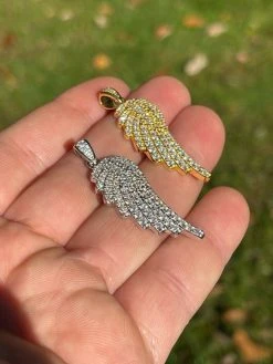 Iced Hip Hop Angel Wing Pendant 925 Silver / Gold MOISSANITE Pass Diamond Test 15 Iced Hip Hop Angel Wing Pendant 925 Silver / Gold MOISSANITE Pass Diamond Test -Harlem Bling Shop harlembling iced hip hop angel wing pendant 925 silver gold moissanite pass diamond test 58297.1664356911