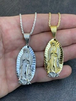 Iced Hip Hop Virgin Mary Pendant 925 Silver / Gold MOISSANITE Pass Diamond Test 19 Iced Hip Hop Virgin Mary Pendant 925 Silver / Gold MOISSANITE Pass Diamond Test -Harlem Bling Shop harlembling iced hip hop virgin mary pendant 925 silver gold moissanite pass diamond test 23293.1664359088
