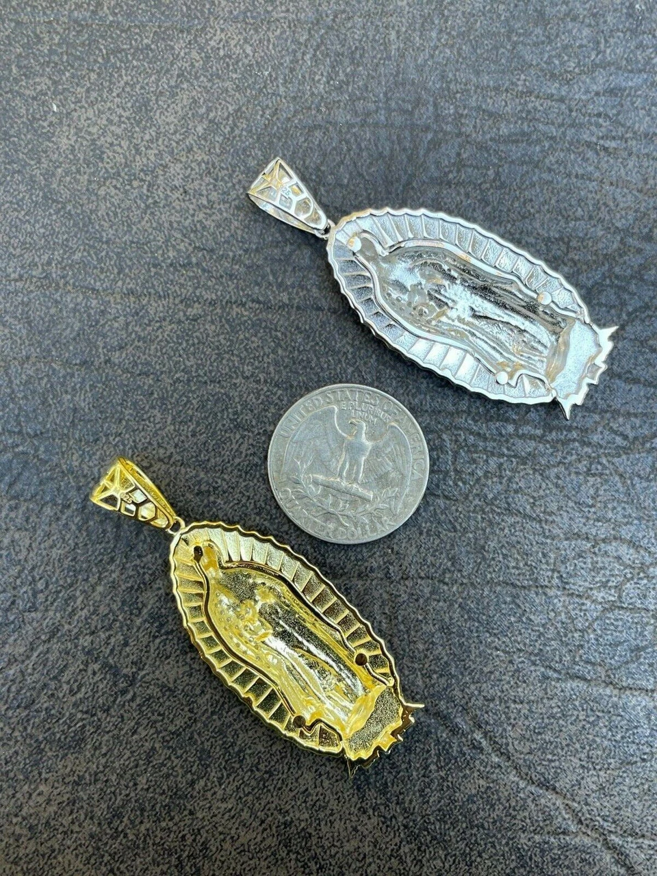 Iced Hip Hop Virgin Mary Pendant 925 Silver / Gold MOISSANITE Pass Diamond Test 12 Iced Hip Hop Virgin Mary Pendant 925 Silver / Gold MOISSANITE Pass Diamond Test - Image 10