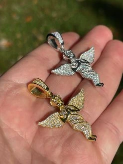 Iced HipHop Praying Angel Pendant 925 Silver / Gold MOISSANITE Pass Diamond Test 16 Iced HipHop Praying Angel Pendant 925 Silver / Gold MOISSANITE Pass Diamond Test -Harlem Bling Shop harlembling iced hiphop praying angel pendant 925 silver gold moissanite pass diamond test 09538.1664389389