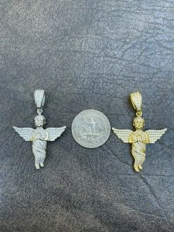 Iced HipHop Praying Angel Pendant 925 Silver / Gold MOISSANITE Pass Diamond Test 24 Iced HipHop Praying Angel Pendant 925 Silver / Gold MOISSANITE Pass Diamond Test -Harlem Bling Shop harlembling iced hiphop praying angel pendant 925 silver gold moissanite pass diamond test 14991.1664383304