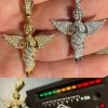 Iced HipHop Praying Angel Pendant 925 Silver / Gold MOISSANITE Pass Diamond Test 2 Iced HipHop Praying Angel Pendant 925 Silver / Gold MOISSANITE Pass Diamond Test -Harlem Bling Shop harlembling iced hiphop praying angel pendant 925 silver gold moissanite pass diamond test 17927.1664396859