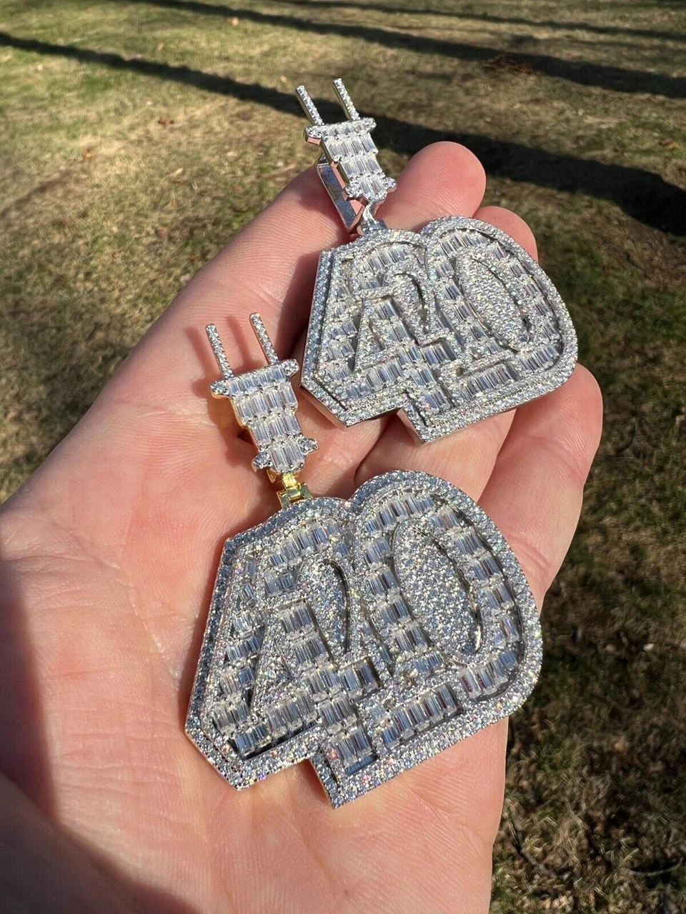 Iced MOISSANITE 925 Silver/Gold Plated 420 Plug Marijuana Weed Pendant Necklace 10 Iced MOISSANITE 925 Silver/Gold Plated 420 Plug Marijuana Weed Pendant Necklace - Image 8