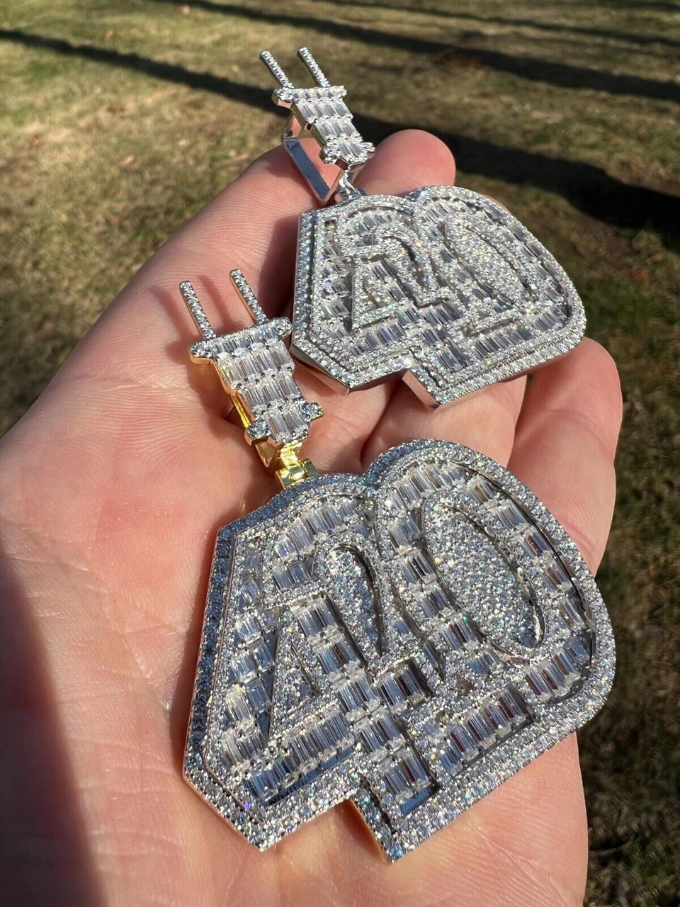 Iced MOISSANITE 925 Silver/Gold Plated 420 Plug Marijuana Weed Pendant Necklace 5 Iced MOISSANITE 925 Silver/Gold Plated 420 Plug Marijuana Weed Pendant Necklace - Image 3