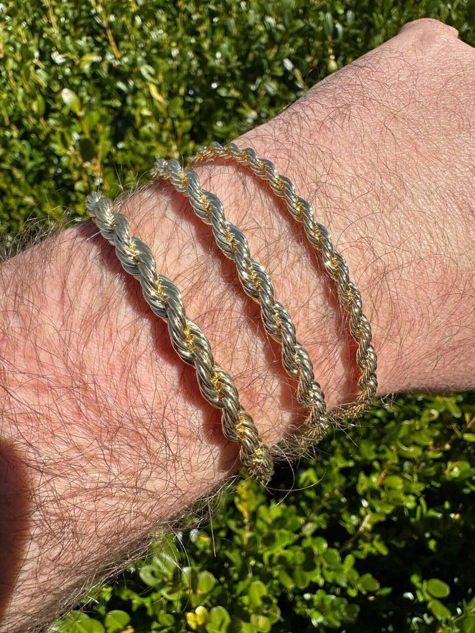 Iced MOISSANITE Clasp 14k Gold Over Stainless Steel Rope Chain Necklace Bracelet 22 Iced MOISSANITE Clasp 14k Gold Over Stainless Steel Rope Chain Necklace Bracelet - Image 20