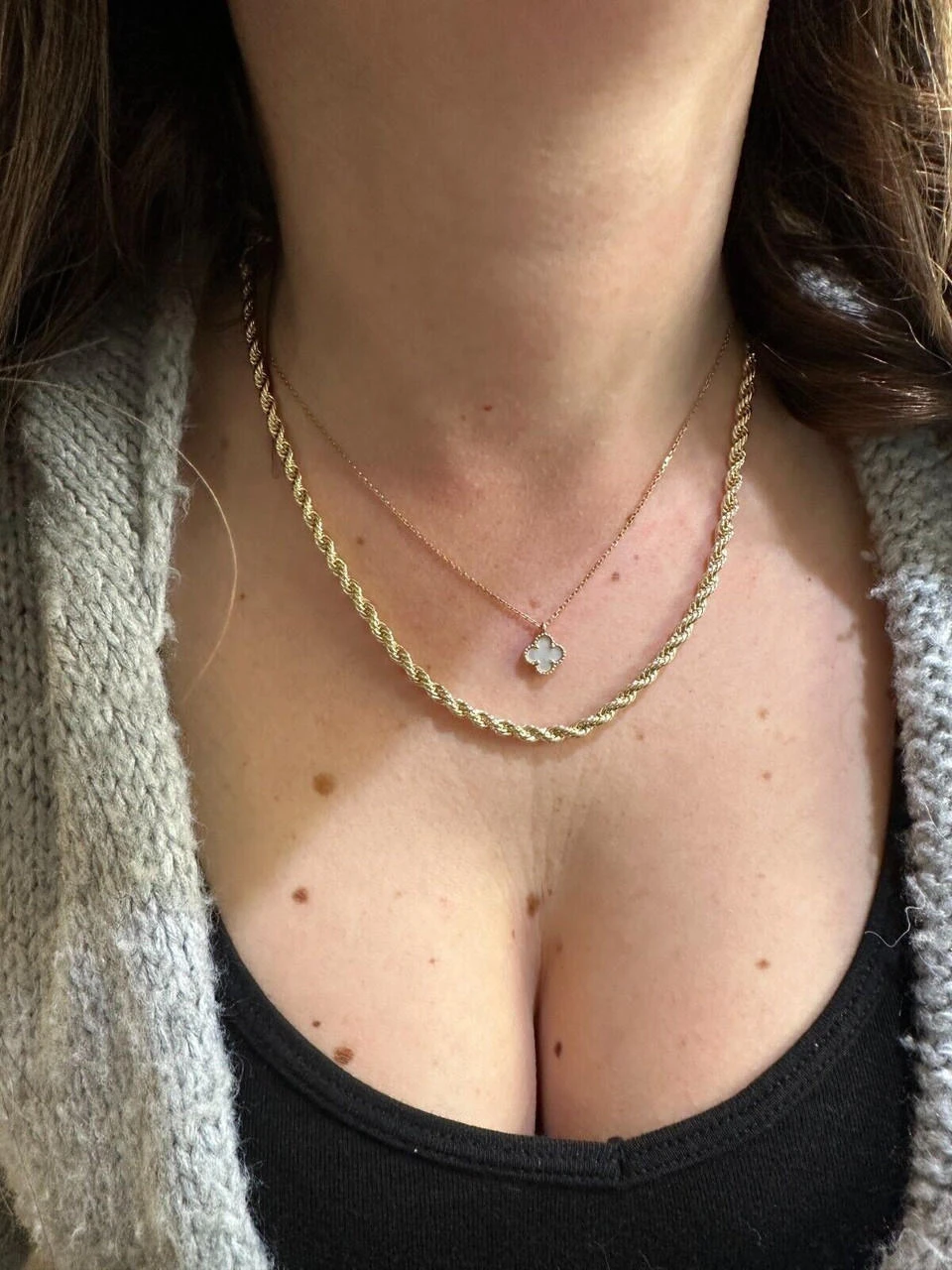 Iced MOISSANITE Clasp 14k Gold Plated Stainless Steel Rope Chain Necklace 4-6mm 18 Iced MOISSANITE Clasp 14k Gold Plated Stainless Steel Rope Chain Necklace 4-6mm - Image 16