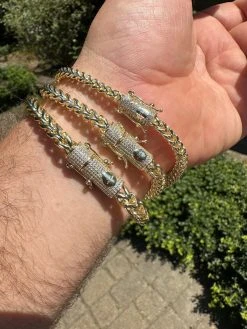 Iced MOISSANITE Clasp 14k Gold Stainless Steel Franco Chain Necklace Bracelet -Harlem Bling Shop harlembling iced moissanite clasp 14k gold stainless steel franco chain necklace bracelet 83436.1690849085