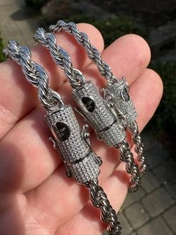 Iced MOISSANITE Clasp 925 Silver & Stainless Rope Bracelet 4-6mm Pass Tester ✅ 40 Iced MOISSANITE Clasp 925 Silver & Stainless Rope Bracelet 4-6mm Pass Tester ✅ -Harlem Bling Shop harlembling iced moissanite clasp 925 silver and stainless rope bracelet 4 6mm pass tester 20086.1678388847