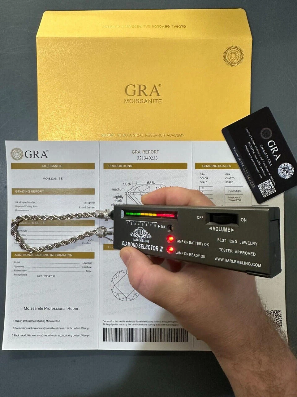 Iced MOISSANITE Clasp 925 Silver & Stainless Rope Bracelet 4-6mm Pass Tester ✅ 6 Iced MOISSANITE Clasp 925 Silver & Stainless Rope Bracelet 4-6mm Pass Tester ✅ - Image 4