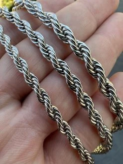 Iced MOISSANITE Clasp 925 Silver & Stainless Steel Rope Chain Necklace Bracelet 36 Iced MOISSANITE Clasp 925 Silver & Stainless Steel Rope Chain Necklace Bracelet -Harlem Bling Shop harlembling iced moissanite clasp 925 silver and stainless steel rope chain necklace bracelet 50939.1678388629