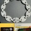 ICED Moissanite Gucci Link Bracelet 12mm Hip Hop 925 Silver Pass Diamond Tester 2 ICED Moissanite Gucci Link Bracelet 12mm Hip Hop 925 Silver Pass Diamond Tester -Harlem Bling Shop harlembling iced moissanite gucci link bracelet 12mm hip hop 925 silver pass diamond tester 88419.1664356240