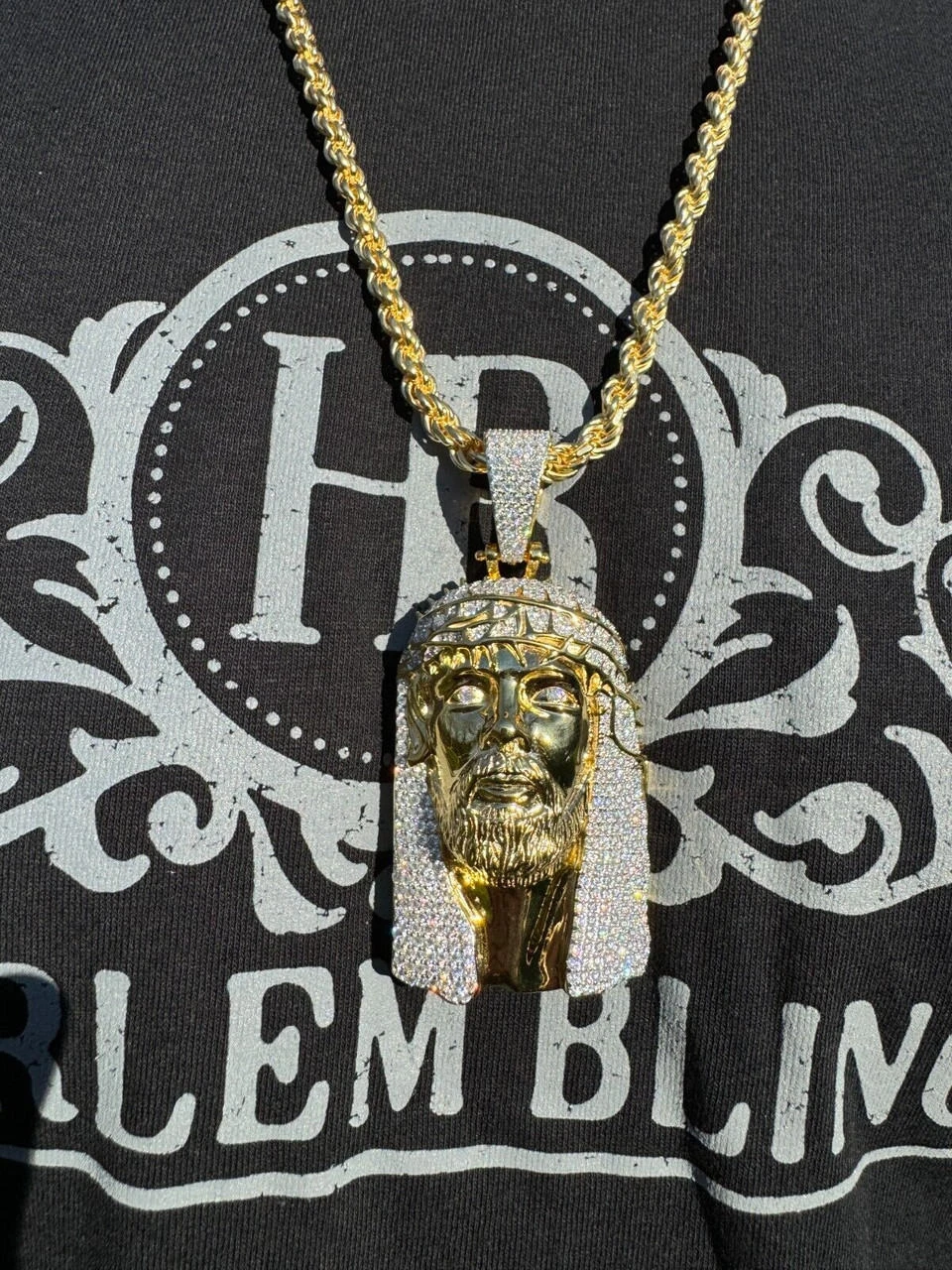 Iced Out Moissanite Jesus Piece Opens Up As Locket - Father Son & Holy Spirit Solid 925 Silver - 131 Grams! 10 Iced Out Moissanite Jesus Piece Opens Up As Locket - Father Son & Holy Spirit Solid 925 Silver - 131 Grams! - Image 8
