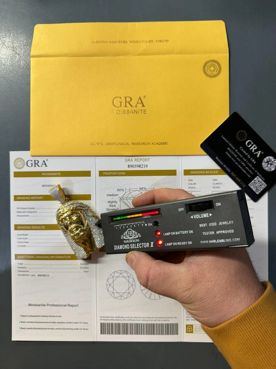 Iced Out Moissanite Jesus Piece Opens Up As Locket - Father Son & Holy Spirit Solid 925 Silver - 131 Grams! 9 Iced Out Moissanite Jesus Piece Opens Up As Locket - Father Son & Holy Spirit Solid 925 Silver - 131 Grams! - Image 7