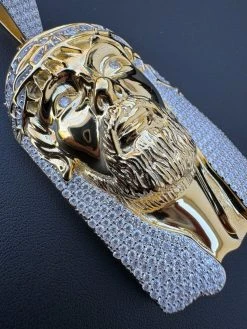 Iced Out Moissanite Jesus Piece Opens Up As Locket - Father Son & Holy Spirit Solid 925 Silver - 131 Grams! 33 Iced Out Moissanite Jesus Piece Opens Up As Locket - Father Son & Holy Spirit Solid 925 Silver - 131 Grams! -Harlem Bling Shop harlembling iced out moissanite jesus piece opens up as locket father son and holy spirit solid 925 silver 131 grams 61054.1702702676