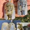 Iced Out Moissanite Jesus Piece Opens Up As Locket - Father Son & Holy Spirit Solid 925 Silver - 131 Grams! 2 Iced Out Moissanite Jesus Piece Opens Up As Locket - Father Son & Holy Spirit Solid 925 Silver - 131 Grams! -Harlem Bling Shop harlembling iced out moissanite jesus piece opens up as locket father son and holy spirit solid 925 silver 131 grams 76349.1702702750