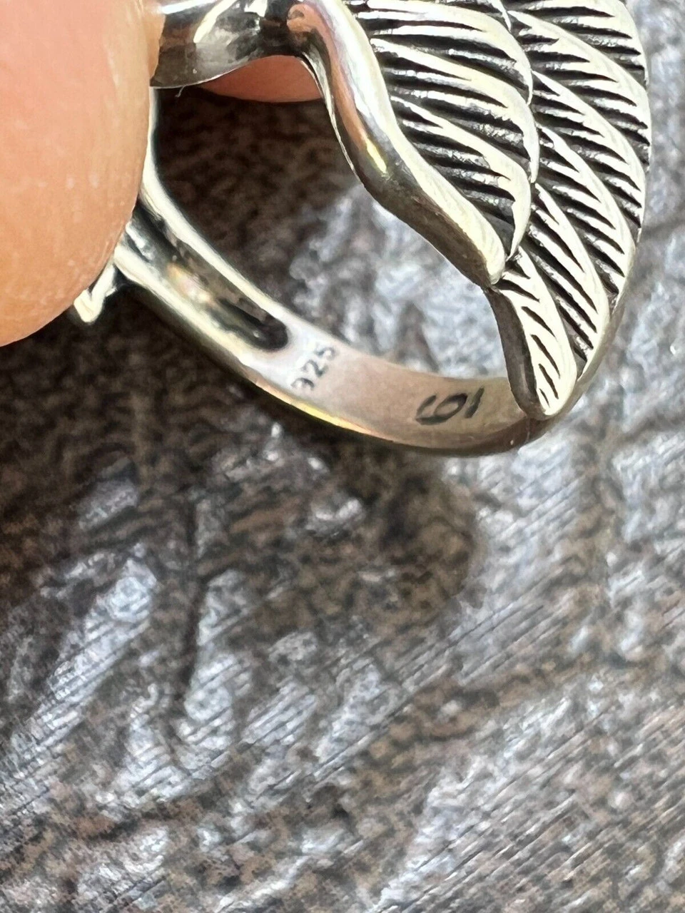 Irish Claddagh Friendship And Love 925 Sterling Silver Ring Heart W. Feathers 6 Irish Claddagh Friendship And Love 925 Sterling Silver Ring Heart W. Feathers - Image 4