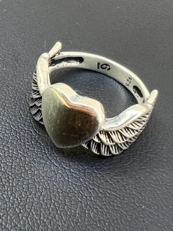 Irish Claddagh Friendship And Love 925 Sterling Silver Ring Heart W. Feathers 14 Irish Claddagh Friendship And Love 925 Sterling Silver Ring Heart W. Feathers -Harlem Bling Shop harlembling irish claddagh friendship and love 925 sterling silver ring heart w feathers 19931.1664301364