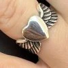 Irish Claddagh Friendship And Love 925 Sterling Silver Ring Heart W. Feathers -Harlem Bling Shop harlembling irish claddagh friendship and love 925 sterling silver ring heart w feathers 22398.1664300151