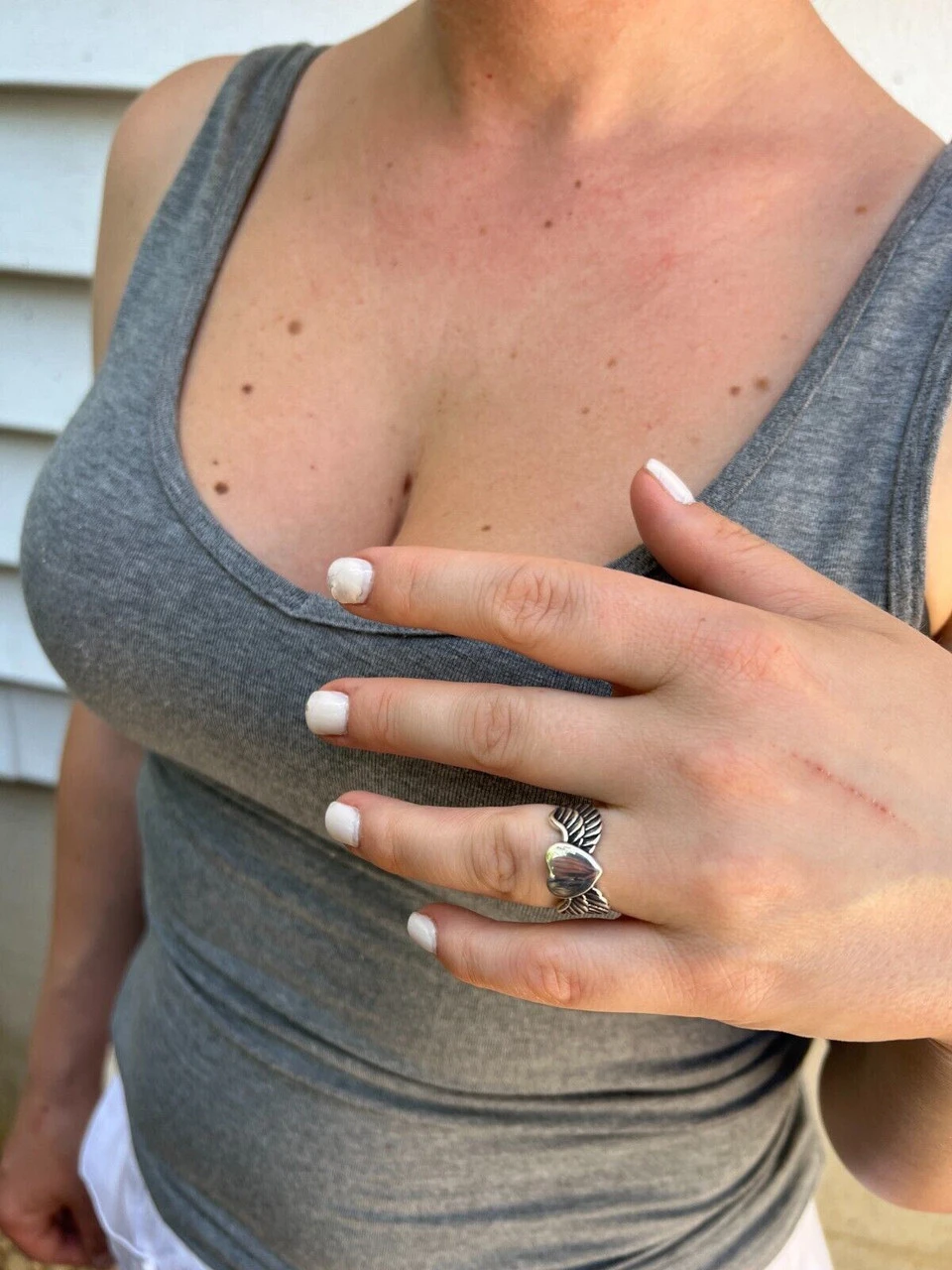 Irish Claddagh Friendship And Love 925 Sterling Silver Ring Heart W. Feathers 4 Irish Claddagh Friendship And Love 925 Sterling Silver Ring Heart W. Feathers - Image 2