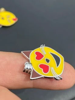 Kitty Cat Heart Eyes Emoji Solid 925 Sterling Silver 1" Pendant For Necklace -Harlem Bling Shop harlembling kitty cat heart eyes emoji solid 925 sterling silver 1 pendant for necklace 70134.1664381169