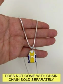Kobe Bryant 24 Basketball Pendant Real 925 Sterling Silver / Gold Necklace 1" 19 Kobe Bryant 24 Basketball Pendant Real 925 Sterling Silver / Gold Necklace 1" -Harlem Bling Shop harlembling kobe bryant 24 basketball pendant real 925 sterling silver gold necklace 1 56013.1664387260