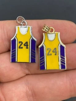 Kobe Bryant 24 Basketball Pendant Real 925 Sterling Silver / Gold Necklace 1" 21 Kobe Bryant 24 Basketball Pendant Real 925 Sterling Silver / Gold Necklace 1" -Harlem Bling Shop harlembling kobe bryant 24 basketball pendant real 925 sterling silver gold necklace 1 58391.1664378701