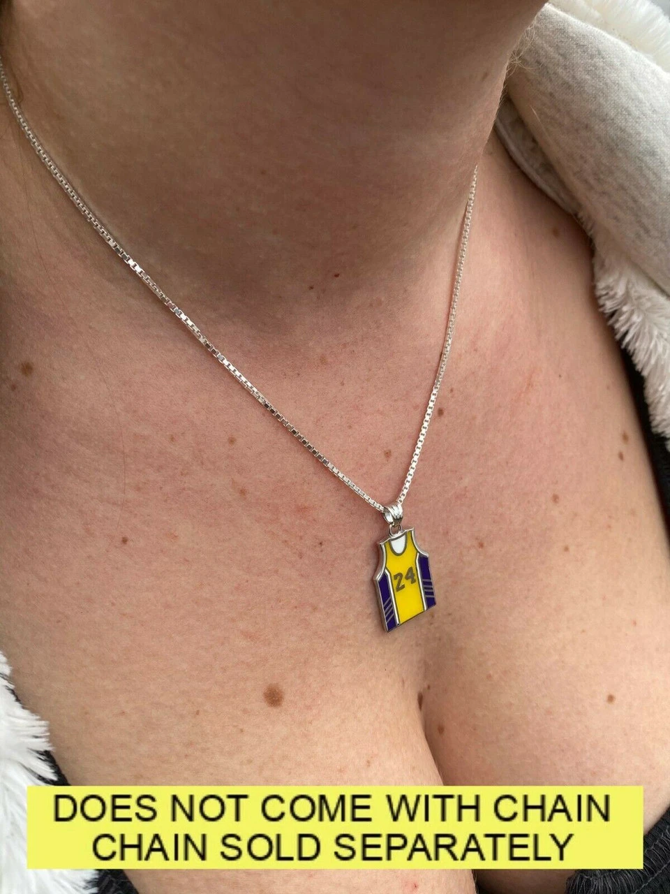 Kobe Bryant 24 Basketball Pendant Real 925 Sterling Silver / Gold Necklace 1" 13 Kobe Bryant 24 Basketball Pendant Real 925 Sterling Silver / Gold Necklace 1" - Image 11