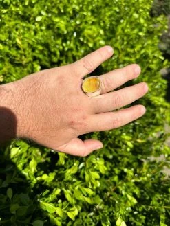 Large Genuine Baltic Amber Stone Mens Real Solid 925 Sterling Silver Signet Ring 36 Large Genuine Baltic Amber Stone Mens Real Solid 925 Sterling Silver Signet Ring -Harlem Bling Shop harlembling large genuine baltic amber stone mens real solid 925 sterling silver signet ring 06681.1682195058