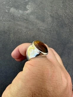 Large Genuine Baltic Amber Stone Mens Real Solid 925 Sterling Silver Signet Ring 37 Large Genuine Baltic Amber Stone Mens Real Solid 925 Sterling Silver Signet Ring -Harlem Bling Shop harlembling large genuine baltic amber stone mens real solid 925 sterling silver signet ring 08820.1682195007