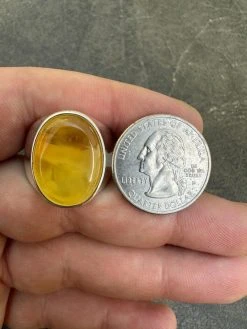 Large Genuine Baltic Amber Stone Mens Real Solid 925 Sterling Silver Signet Ring 29 Large Genuine Baltic Amber Stone Mens Real Solid 925 Sterling Silver Signet Ring -Harlem Bling Shop harlembling large genuine baltic amber stone mens real solid 925 sterling silver signet ring 23494.1682194914